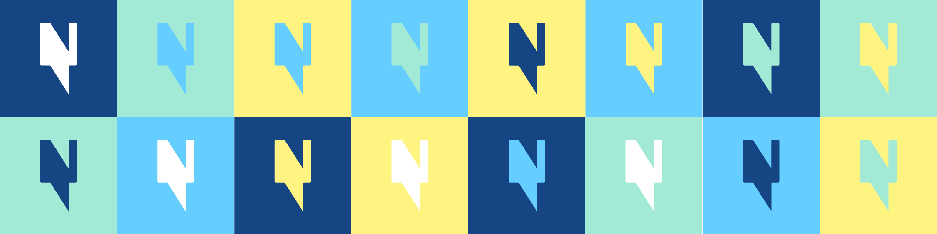 image of 16 Nest logo’s in different colors